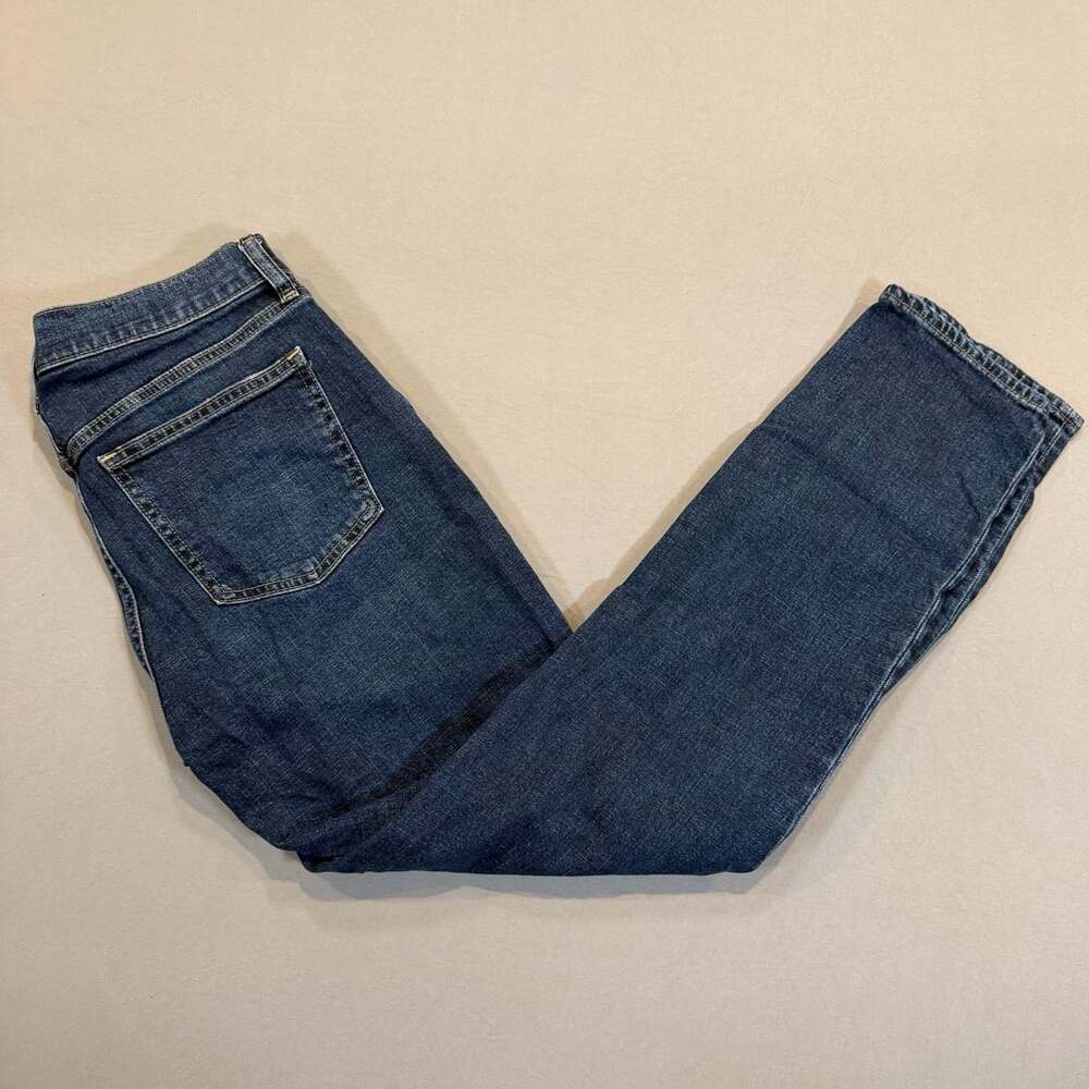 Gap Girlfriend Mid Rise Jeans Size 29 8T Dark Wash Denim